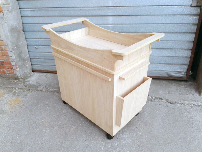 mueble carro auxiliar cambiador bebe 1cajon madera 71-88x79.5-96.5x51 1u